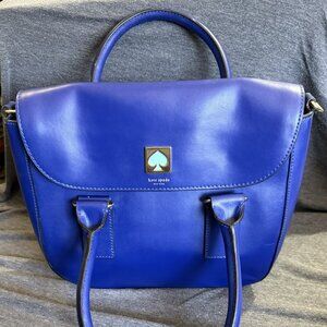 Kate Spade New York Bond Street Flo Satchel Crossbody – Royal Blue / Aqua